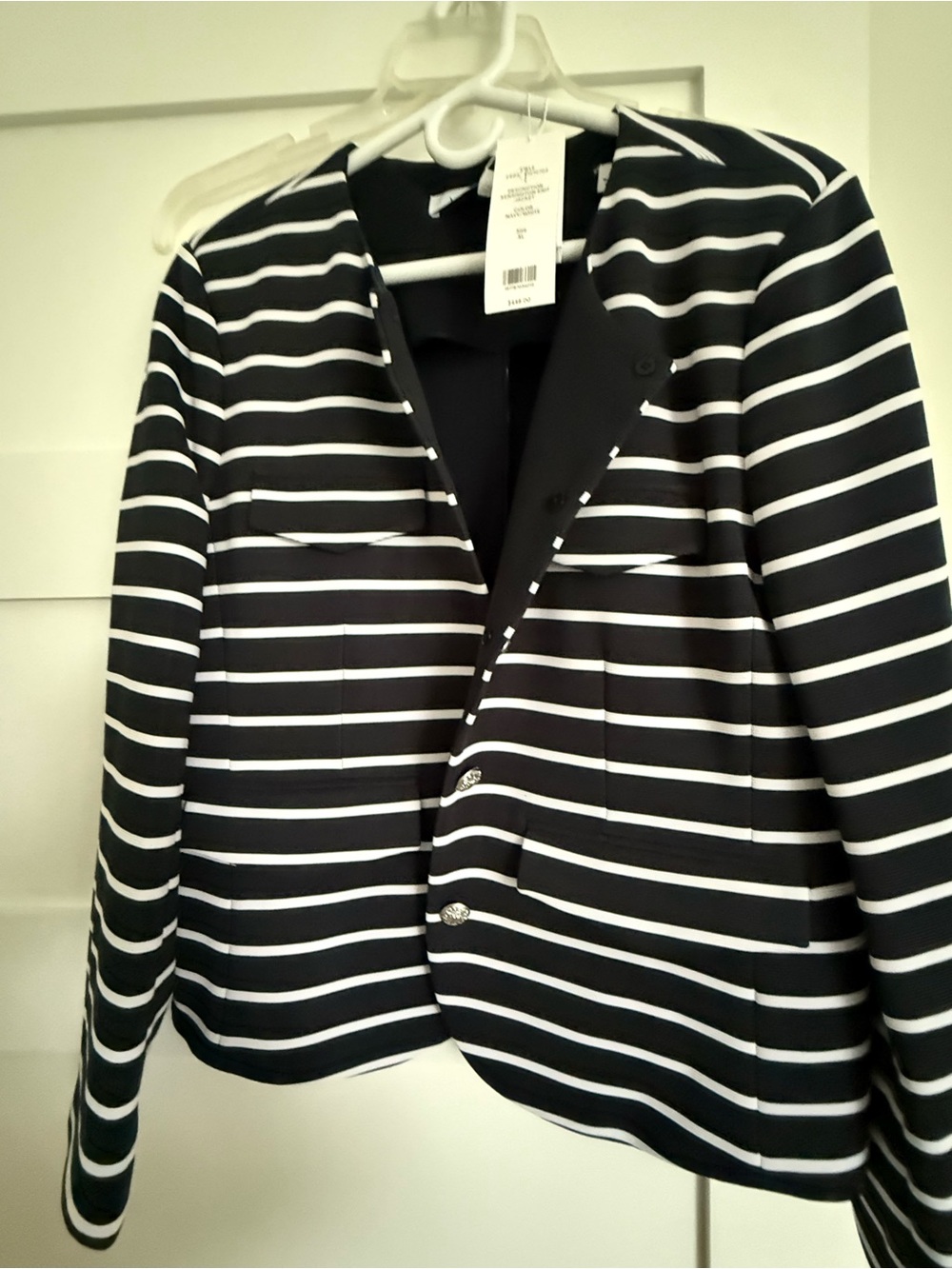 New! Veronica Beard! Striped Navy & White Women's Blazer Jacket originally $448